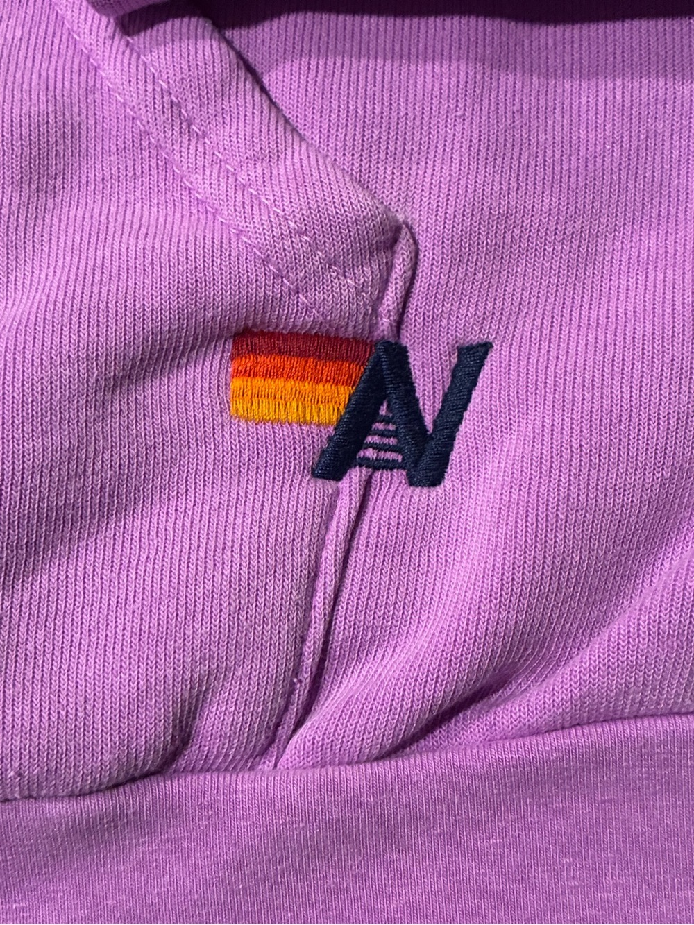Aviator Nation 5 Stripe Cross Stripe Purple Hoodie Size Large - Picture 4 of 9